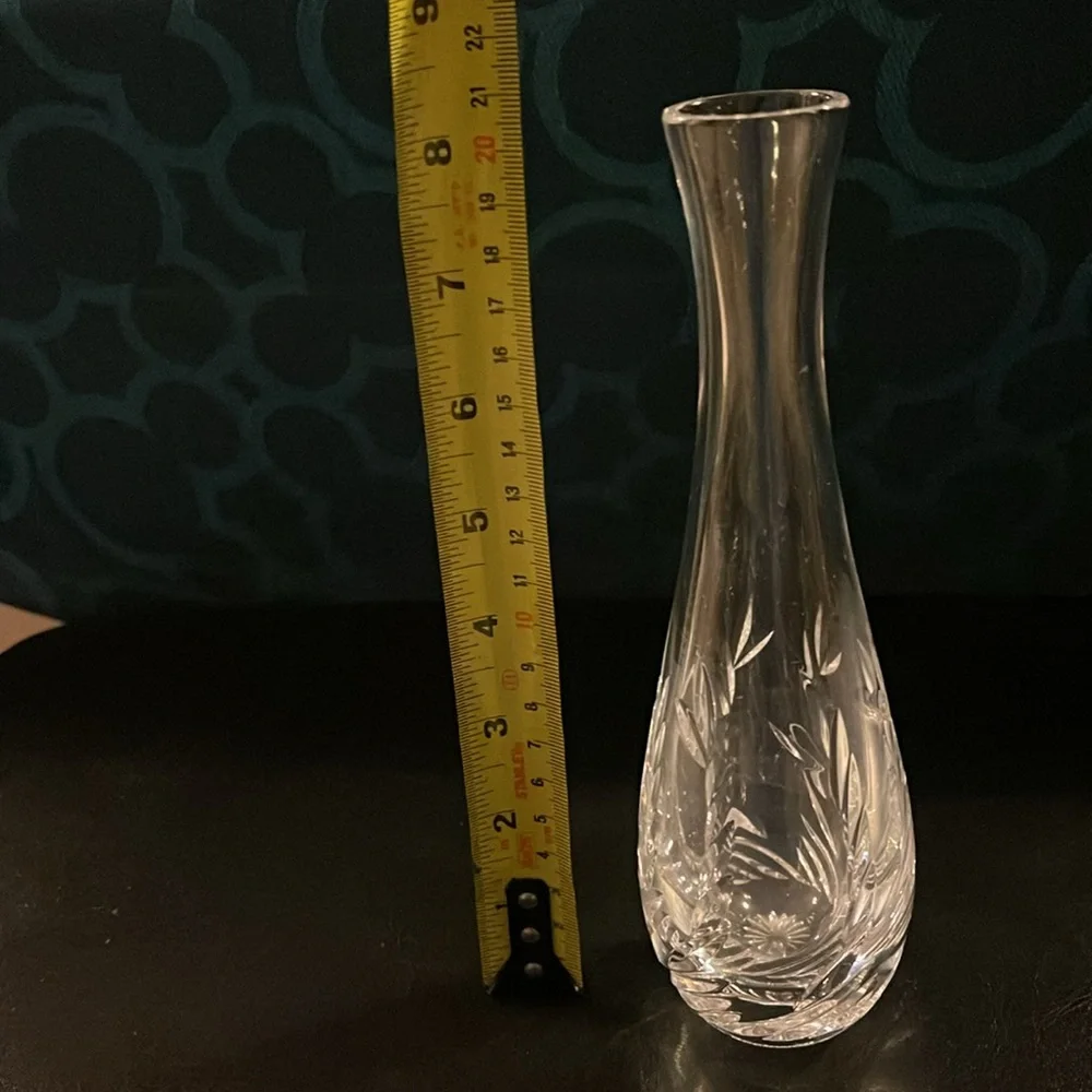 Elegant Crystal Vase- vintage Rockwell +Tiffany &Co 8”